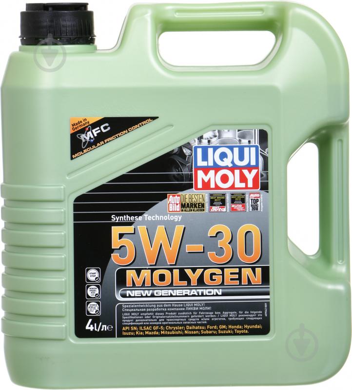 Моторное масло Liqui Moly MOLYGEN NEW GENERATION 5W-30 4 л - фото 1