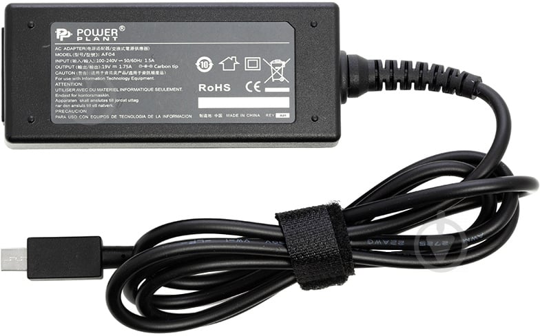 Блок живлення для ноутбуків PowerPlant ASUS 220V, 19V 33W 1.75A (mini USB) - фото 1