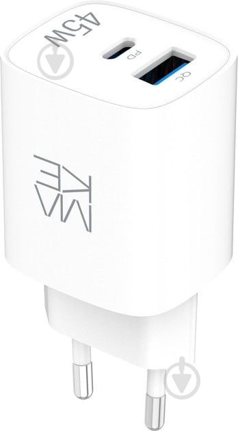 Зарядний пристрій Make 45W GaN PD + QC3.0 (MCW-4521GWH) - фото 7