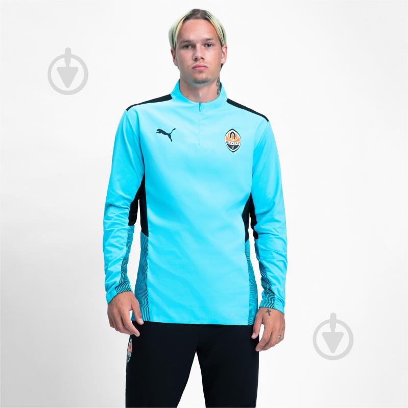 Джемпер Puma FCSD Pro 1 4 Zip TRG Top 76411104 р. M блакитний - фото 3