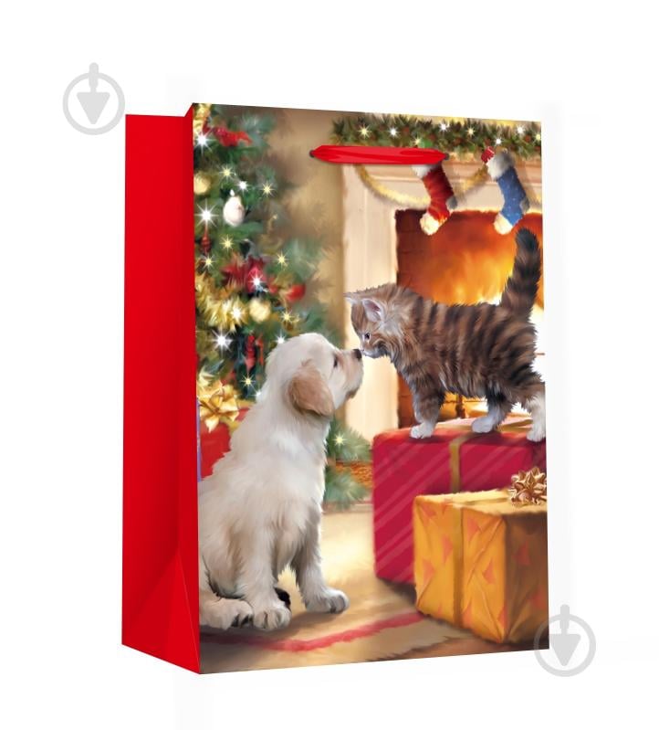 Пакет подарочный LARGE XMAS Dog в ассортименте - фото 2