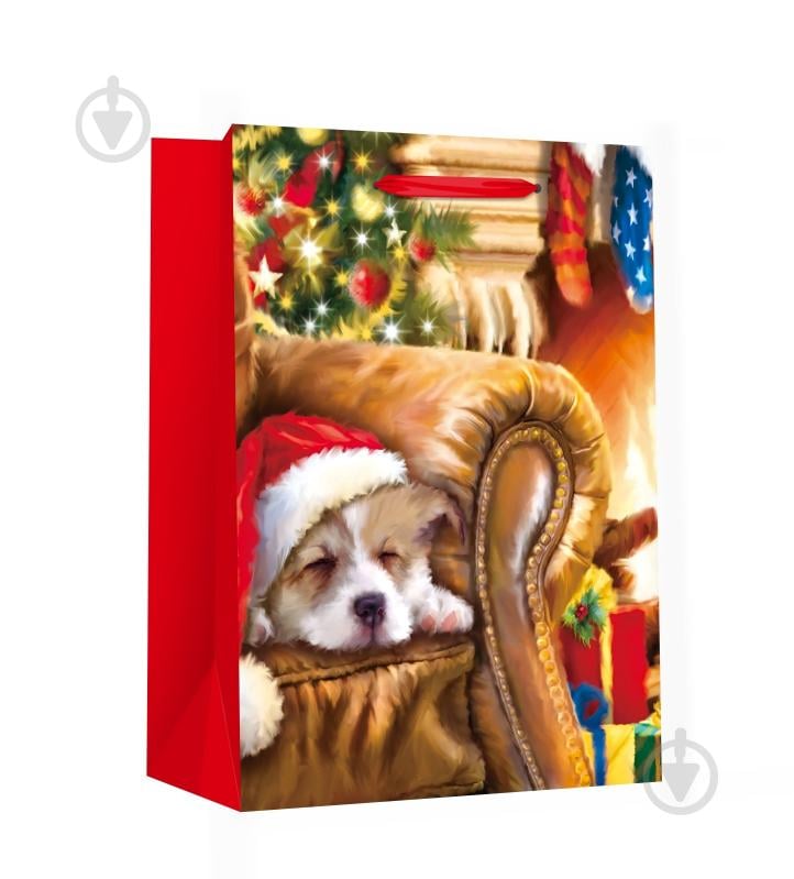 Пакет подарочный LARGE XMAS Dog в ассортименте - фото 3