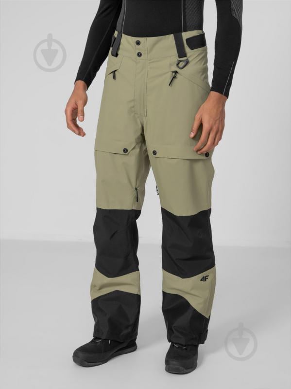 Брюки 4F SNOWBOARD TROUSERS SPMS001 H4Z22-SPMS001-43S р. M оливковый - фото 2