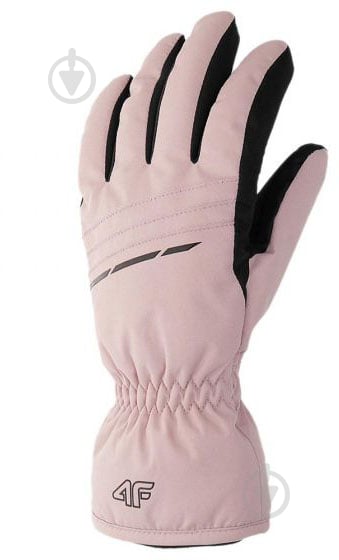 Рукавички 4F SKI GLOVES RED002 H4Z22-RED002-56S р.L рожевий - фото 1