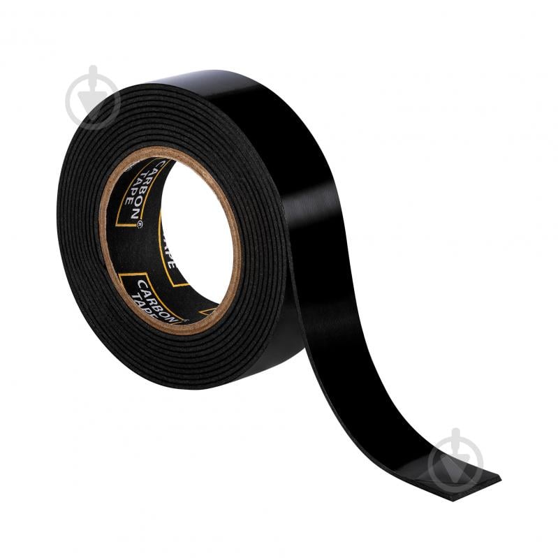 Двостороння клейка стрічка CARBON TAPE EXTREME BOND 19 мм 1,1 мм 5 м чорний - фото 2