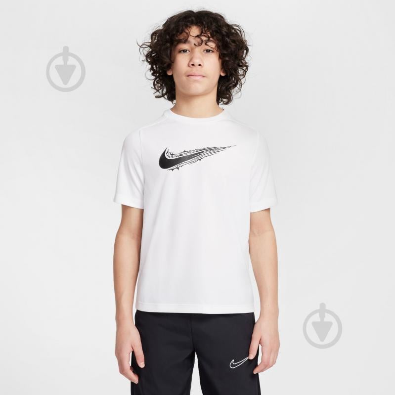 Футболка Nike B NK DF MULTI SS TOP HBR HF8100-100 р.XL белый - фото 1 Футболка Nike B NK DF MULTI SS TOP HBR HF8100-100 р.XL белый - фото 1