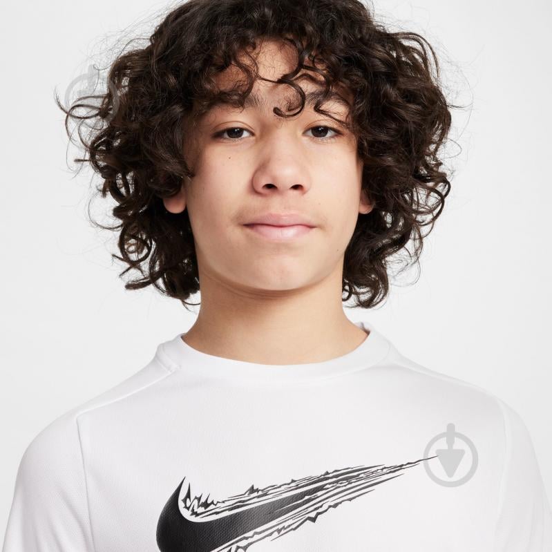 Футболка Nike B NK DF MULTI SS TOP HBR HF8100-100 р.XL белый - фото 3 Футболка Nike B NK DF MULTI SS TOP HBR HF8100-100 р.XL белый - фото 3