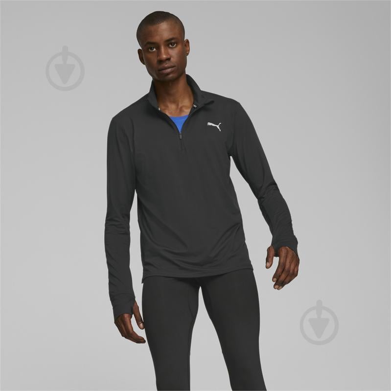 Джемпер Puma RUN FAVORITE 1/4 ZIP M 52315301 р.L черный - фото 3