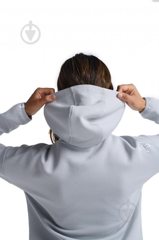 Джемпер 2XU Commute Full Zip Hoodie WR7078a_HBM/WHT р.XL сірий - фото 3