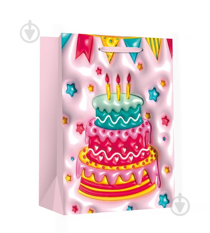 Пакет подарочный LARGE Birthday в ассортименте - фото 1