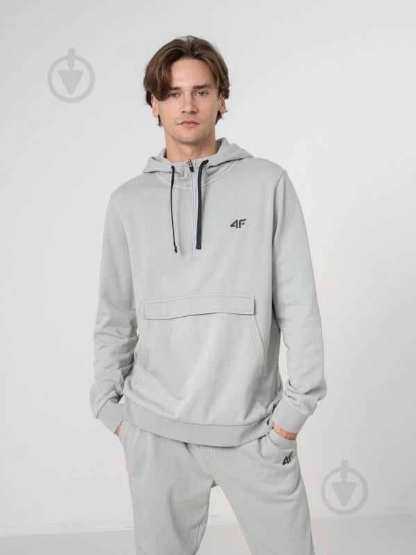 Світшот 4F SWEATSHIRT BLM020 H4Z22-BLM020-27S р. M сірий - фото 1