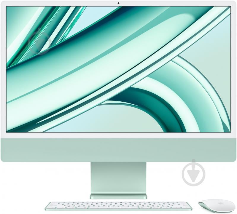 Моноблок Apple iMac 24 (MQRN3UA/A) green 256GB - фото 1