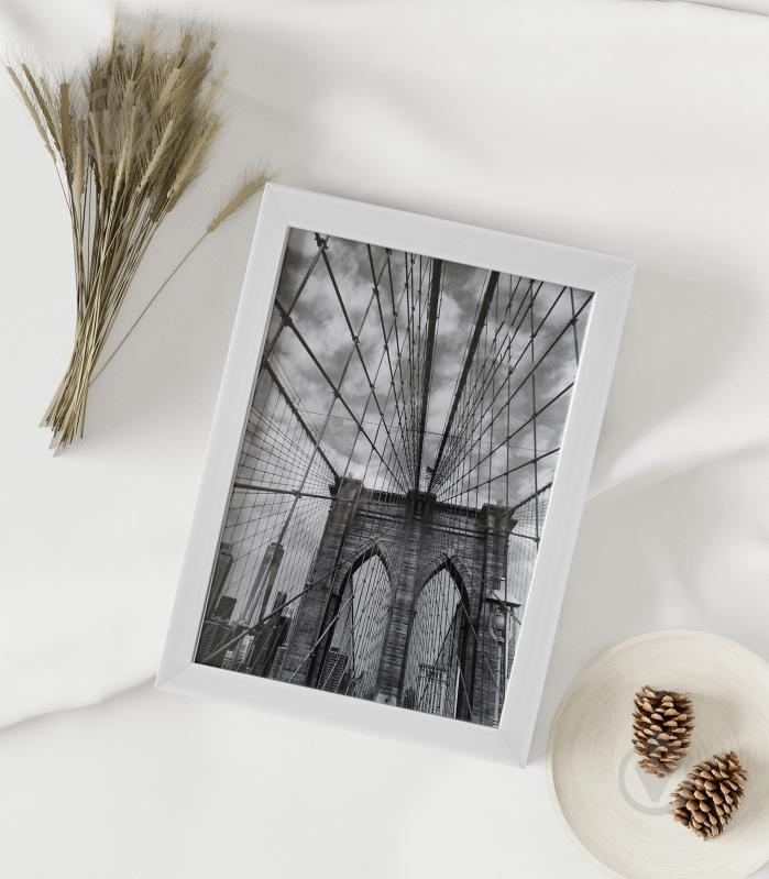 Рамка для фотографии со стеклом MARCO decor 2216 1 фото 21х30 см белый - фото 5