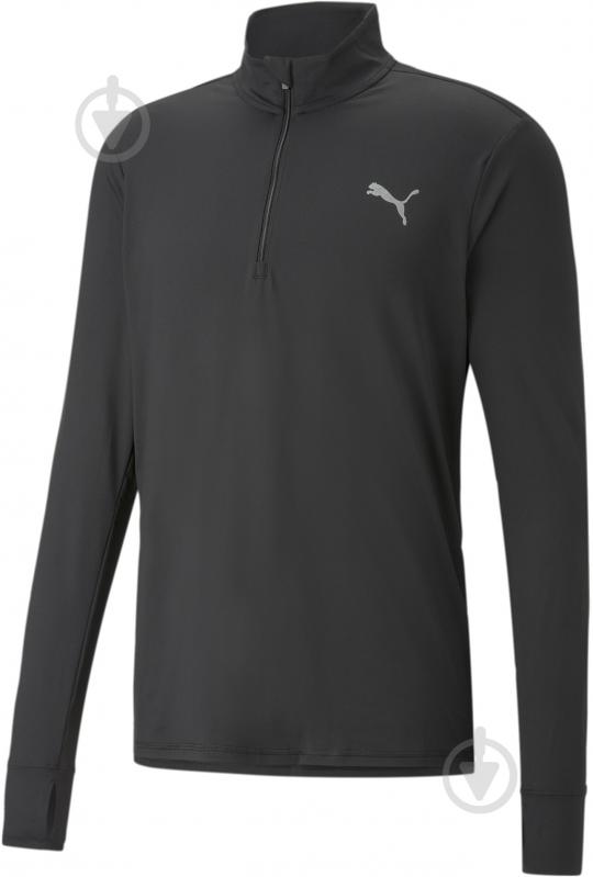 Джемпер Puma RUN FAVORITE 1/4 ZIP M 52315301 р.S чорний - фото 1