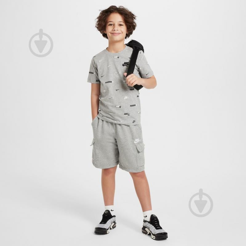 Футболка Nike K NSW TEE AOP HM5851-063 р.XL сірий - фото 5