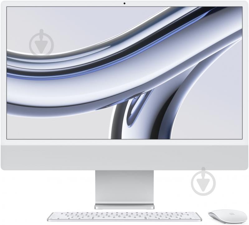 Моноблок Apple iMac 24 (MQR93UA/A) silver 256GB - фото 1