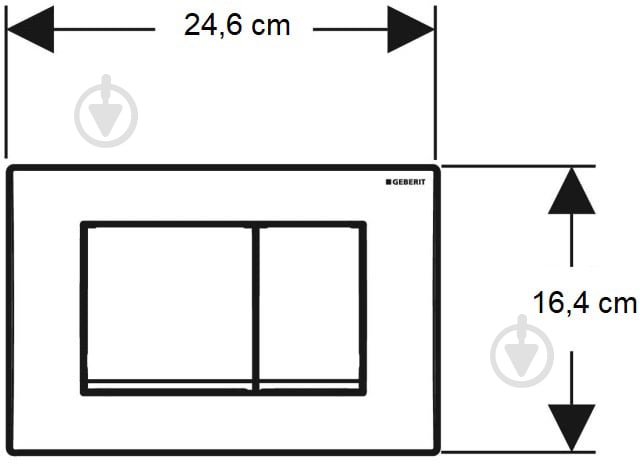 Кнопка смыва Geberit Delta30 Глянцевий хром (115.137.21.1) - фото 3