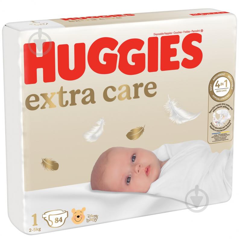 Підгузки Huggies Extra Care 1 2-5 кг 84 шт. - фото 2