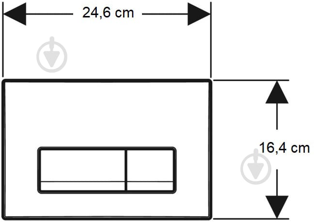 Кнопка смыва Geberit Delta50 Глянцевий хром (115.119.21.1) - фото 3