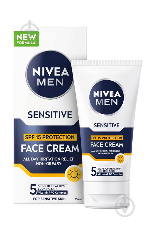 Крем для обличчя денний Nivea MEN з SPF 15 75 мл - фото 1