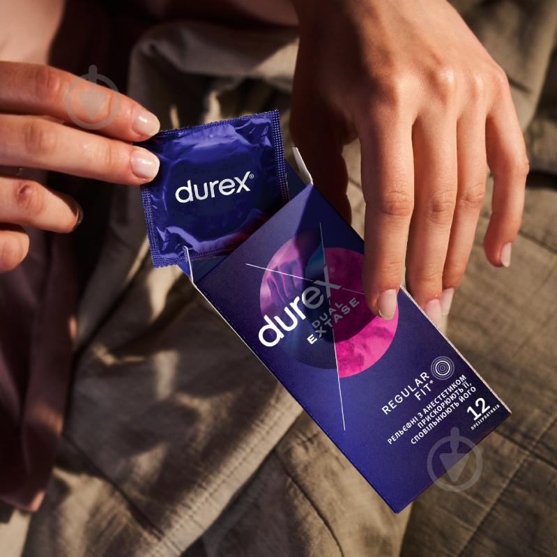 Презервативи Durex Dual Extase 12 шт. - фото 3