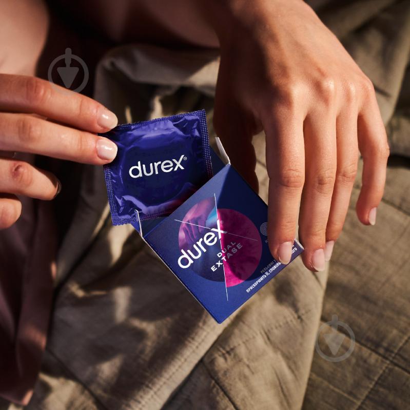 Презервативи Durex Dual Extase 3 шт. - фото 3