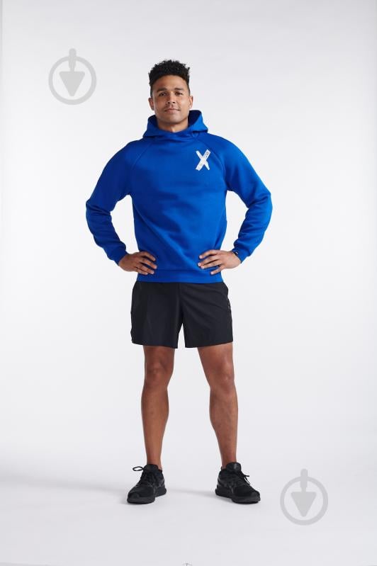 Джемпер 2XU Motion Hoodie MR7156a_SUF/WHT р.M синий - фото 7