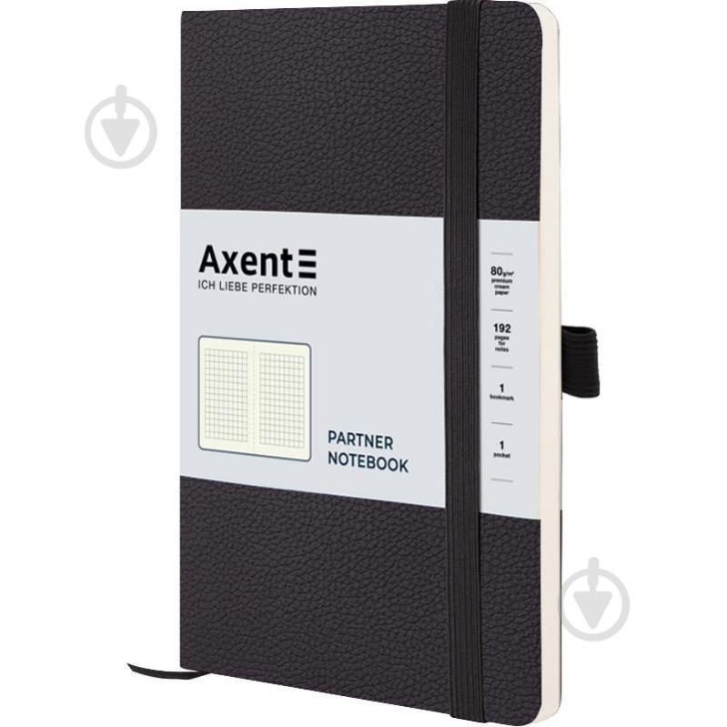 Книга для нотаток Axent Partner Soft Skin 96 аркушів чорний (8616-01-A) - фото 1