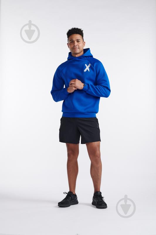 Джемпер 2XU Motion Hoodie MR7156a_SUF/WHT р.XL синий - фото 2