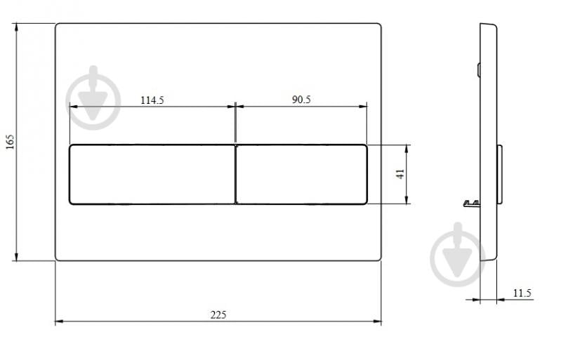 Панель смыва Koller Pool Neon, хром глянец - фото 5 Панель смыва Koller Pool Neon, хром глянец - фото 5
