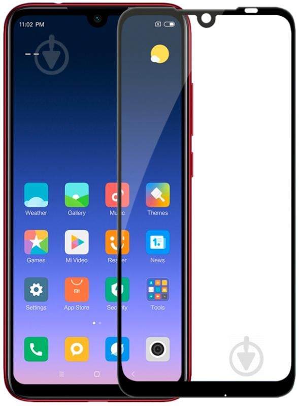 Защитное стекло PowerPlant Full screen для Xiaomi Redmi Note 7 Pro (GL606283) - фото 1