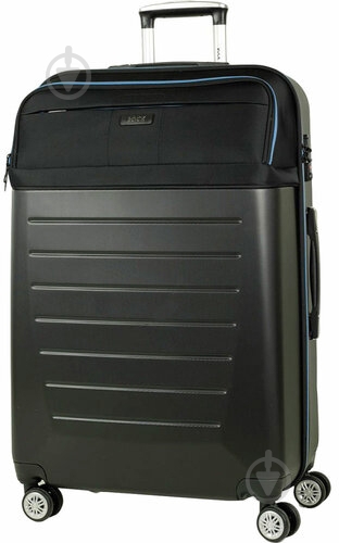 Чемодан Rock Hybrid (S) Black 34 л черный - фото 1