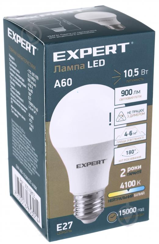 Лампа світлодіодна Expert Light 10,5 Вт A60 матова E27 265 В 4100 К EXH-A60-10,5W-E27-4100K - фото 3