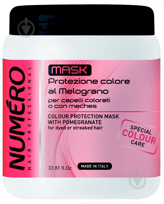 Маска Numero для захисту кольору волосся з екстрактом граната 1000 мл - фото 1