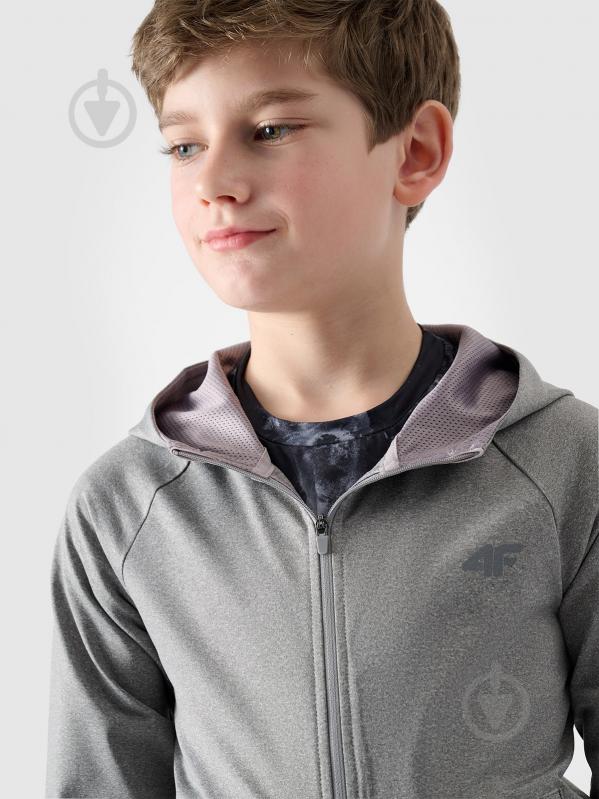 Джемпер 4F SWEATSHIRT FNK M557 4FJWSS25TFSWM557-27M р.152 сірий - фото 4 Джемпер 4F SWEATSHIRT FNK M557 4FJWSS25TFSWM557-27M р.152 сірий - фото 4