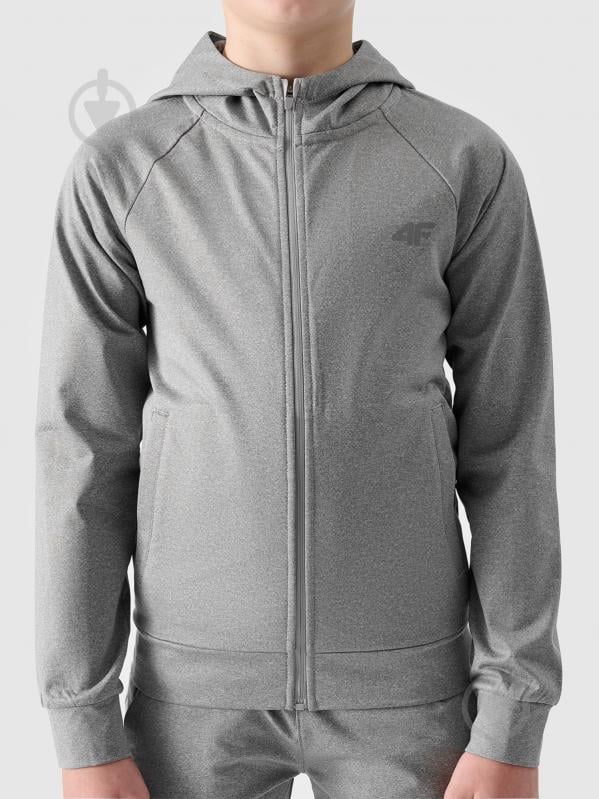 Джемпер 4F SWEATSHIRT FNK M557 4FJWSS25TFSWM557-27M р.152 сірий - фото 5 Джемпер 4F SWEATSHIRT FNK M557 4FJWSS25TFSWM557-27M р.152 сірий - фото 5