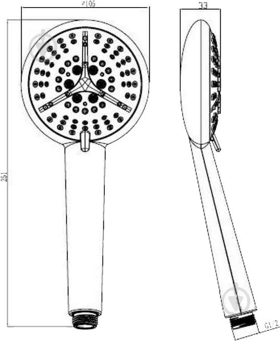 Ручной душ Koller Pool SH513 - фото 2