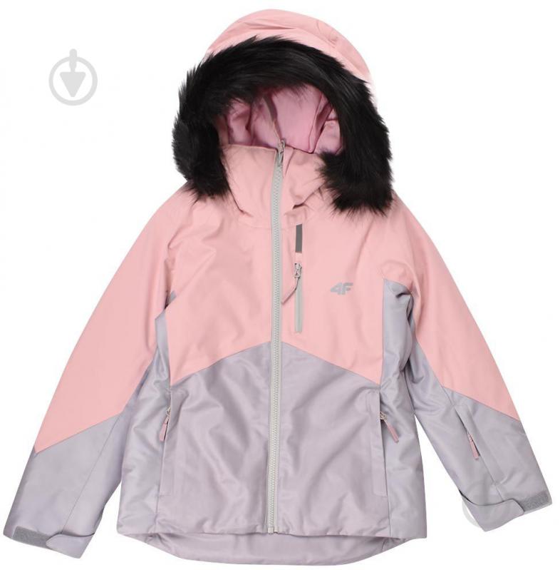 Куртка для дівчаток демісезонна 4F SKI JACKET JKUDN003 HJZ22-JKUDN003-27S рожева - фото 2