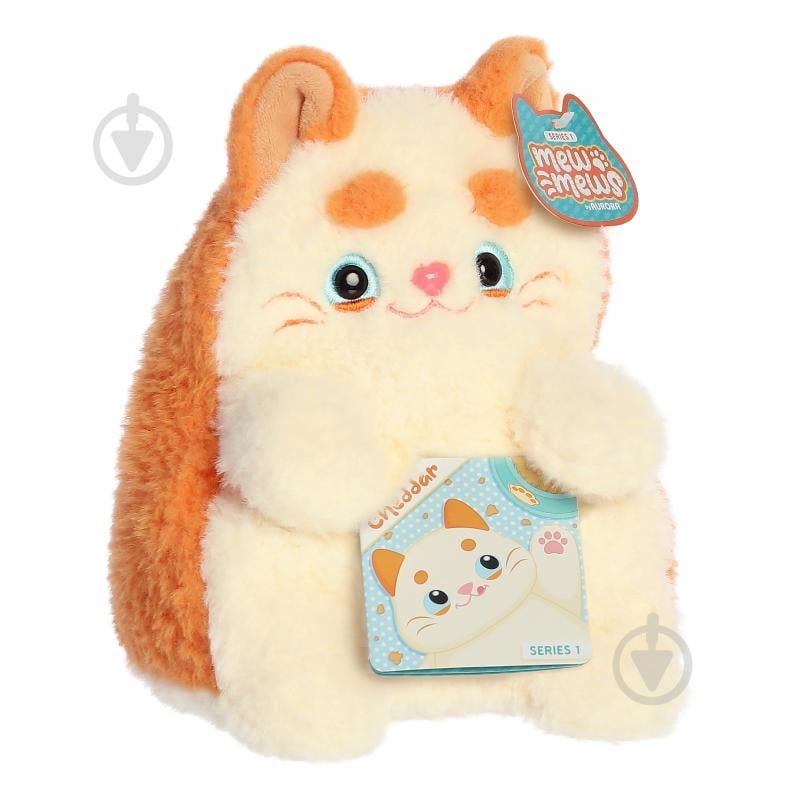Мягкая игрушка Aurora Кот Чеддер 20 см бело-рыжий 230396G - фото 1 Мягкая игрушка Aurora Кот Чеддер 20 см бело-рыжий 230396G - фото 1