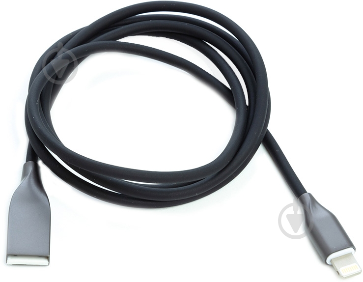 Кабель PowerPlant Lightning – USB 1 м черный (CA911790) - фото 2
