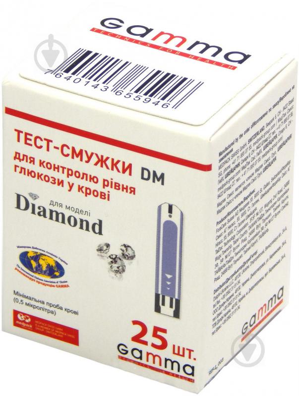 Тест-смужка GAMMA DM DM 25 шт. - фото 1