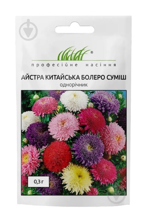 Професійне насіння айстра низькоросла Міледі суміш 0,3 г (4820176697097) - фото 1
