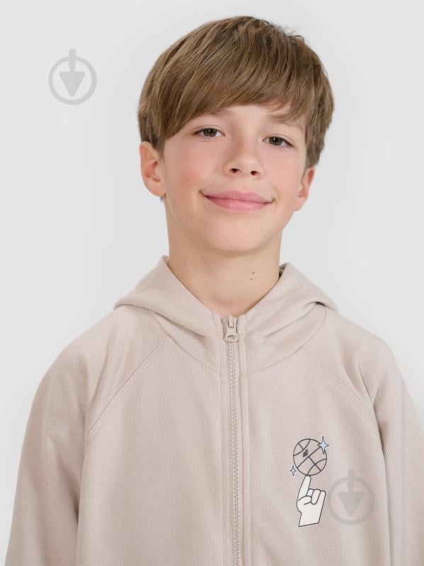 Джемпер 4F SWEATSHIRT M2103 4FJRSS25TSWSM2103-83S р.122 бежевий - фото 4