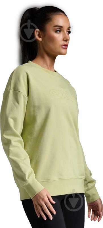 Свитшот 2XU Form French Terry Crew WR7076a_GNM/WHT р.M зеленый - фото 3