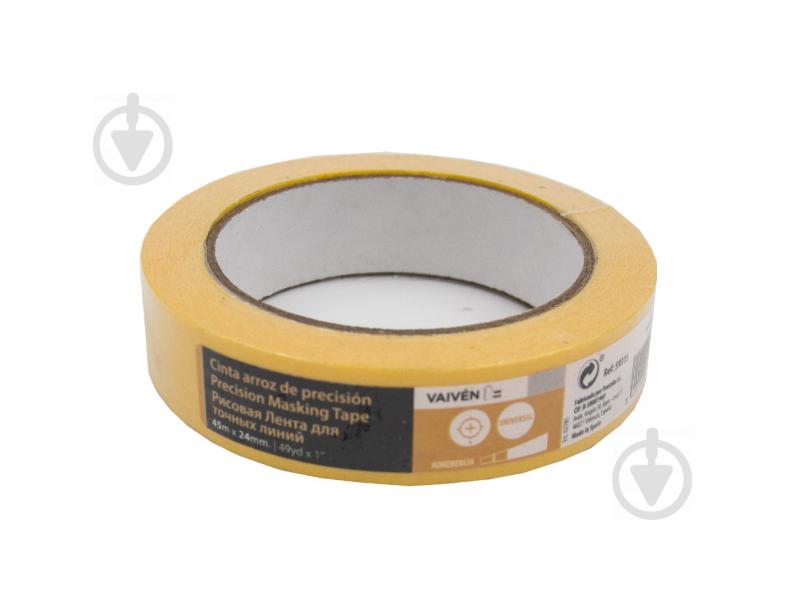 Стрічка малярна VAIVEN Presicion Masking Tape 24 мм x 45 м - фото 1