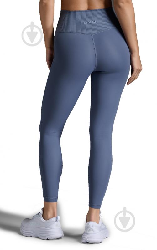 Лосини 2XU RIBBED HI-RISE COMP TIGHT WA7281b_IND/BST р.XL сірий - фото 2