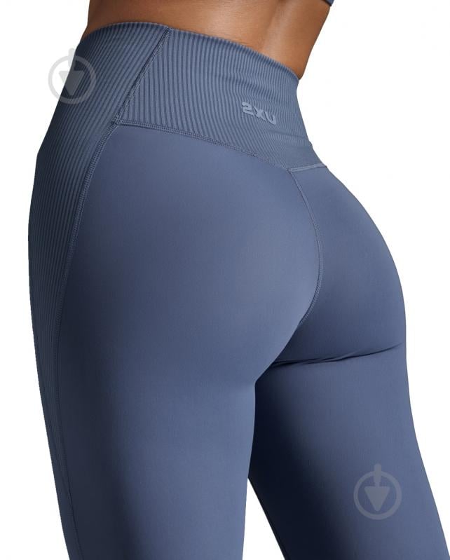 Лосини 2XU RIBBED HI-RISE COMP TIGHT WA7281b_IND/BST р.XL сірий - фото 3