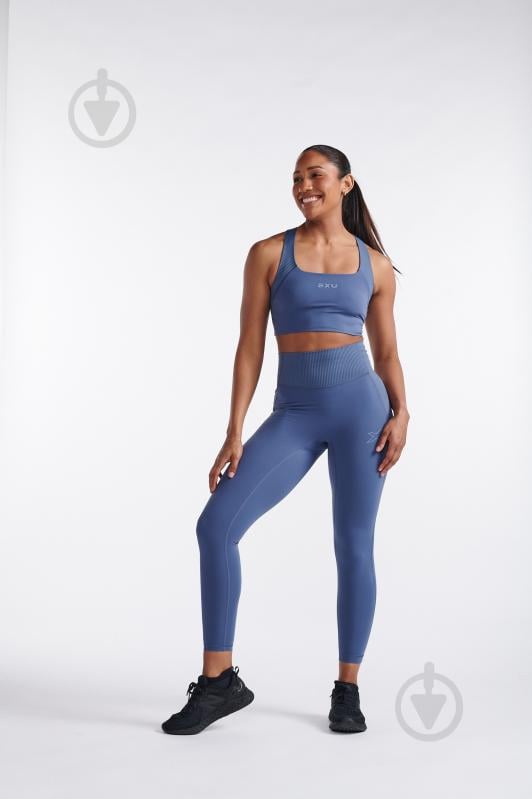 Лосини 2XU RIBBED HI-RISE COMP TIGHT WA7281b_IND/BST р.XL сірий - фото 5