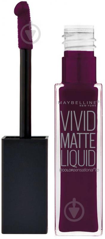 Блиск для губ Maybelline New York Color Sensational Vivid Matte 45 Possessed Plum 8 мл - фото 2