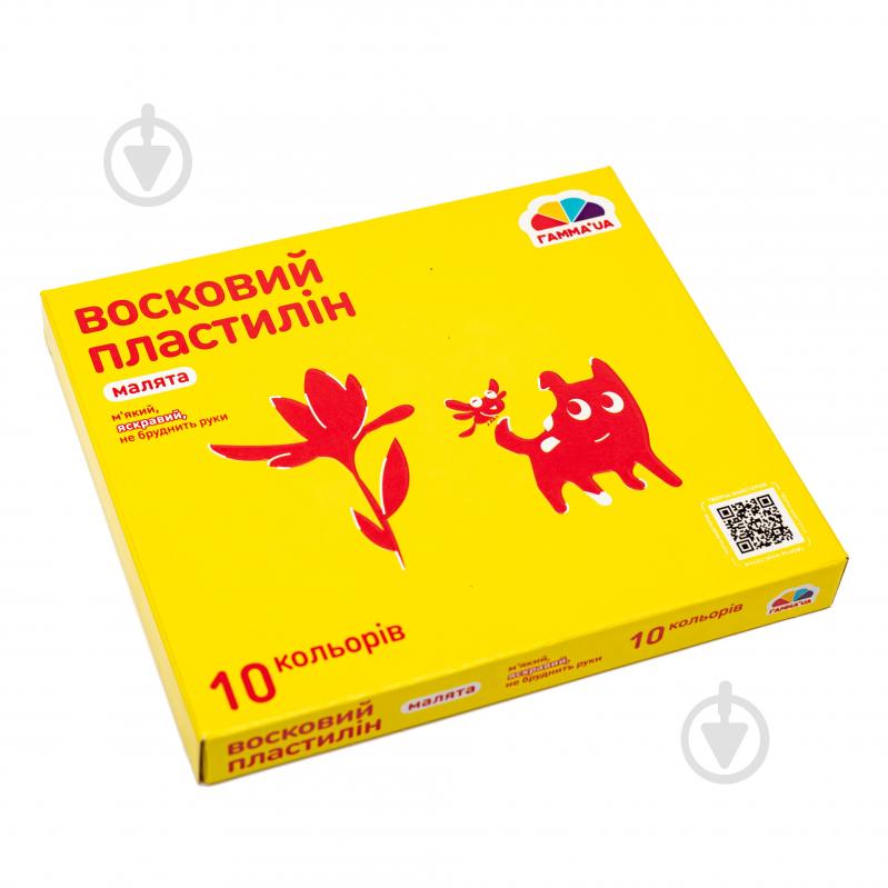 Пластилін восковий 10 кольорів 120 г Гамма UA - фото 1